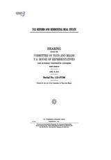 Tax reform and residential real estate