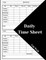 Daily Time Sheet Log Book