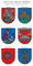 Lipdukų rinkinys su Lietuvos miestų herbais. (Varniai)