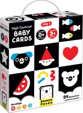 Lavinamosios kortelės kūdikiui „High Contrast Baby Cards“