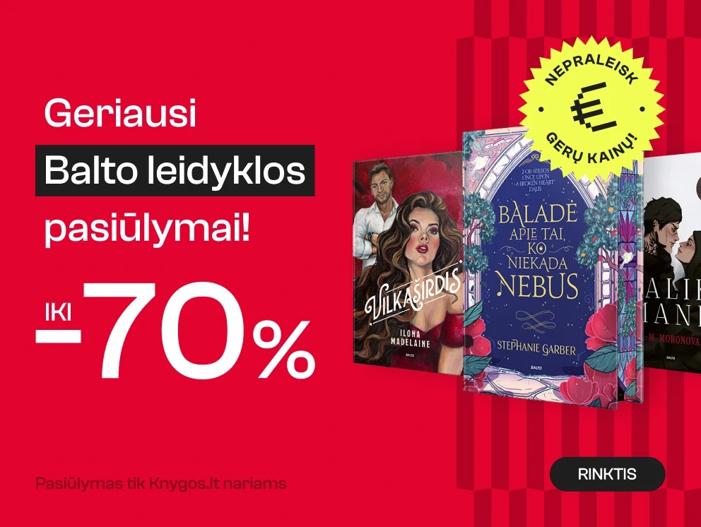 Leidyklos BALTO knygoms iki -70%!