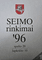 Seimo rinkimai '96, I dalis