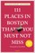 111 Places in Boston That You Must Not Miss
