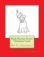 Black Russian Terrier Christmas Cards