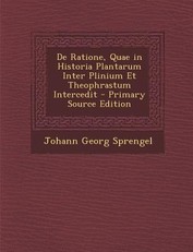 de Ratione, Quae in Historia Plantarum Inter Plinium Et Theophrastum Intercedit