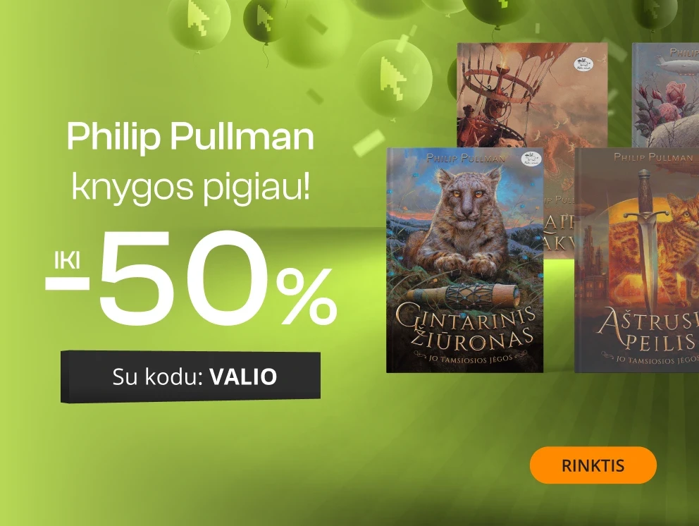 Philip Pullman knygų pasiūlymas - 50% extra nuolaida!