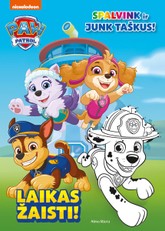 Laikas žaisti! Šunyčiai patruliai. Spalvink ir junk taškus