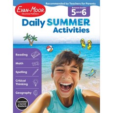 Daily Summer Activities: Between 5th Grade and 6th Grade, Grade 5 - 6 Workbook