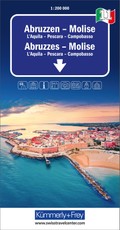 Kümmerly+Frey Regional-Strassenkarte 11 Abruzzen, Molise 1:200.000