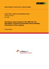 The balance sheet analysis of the OMV AG. The description, economic environment and accounting information of the company