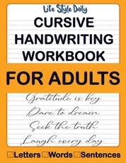 Cursive Handwriting Workbook For Adults