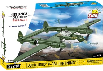 Blocks konstruktorių rinkinys „Lockheed P-38 Lightning“, 332 dalių