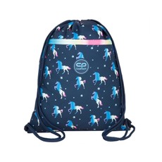 Krepšelis sportinei aprangai COOLPACK UNICORN, 33x40 cm, mėlynos spalvos