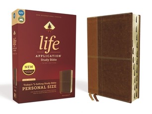 Niv, Life Application Study Bible, Third Edition, Personal Size, Leathersoft, Brown, Indexed, Red Letter Edition