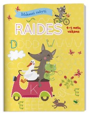 Mokausi rašyti raides, 4–5 metų vaikams