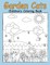 Garden Cats Children's Coloring Book