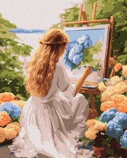 Tapyba pagal skaičius: MENININKĖ art_selena_ua 40x50 dėžutėje