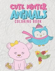Cute Winter Animals Coloring Book