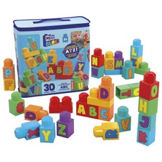 MEGA BLOKS kaladėlių rinkinys ABC (krepšyje 30 det.) (HRR60) MEGA BLOKS kaladėlių rinkinys ABC (krepšyje 30 det.) (HRR60)