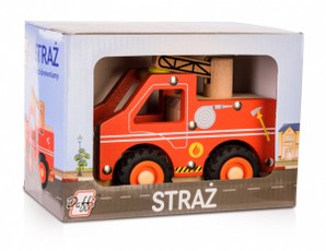 Medinis automobilis su padangomis Gaisrinė