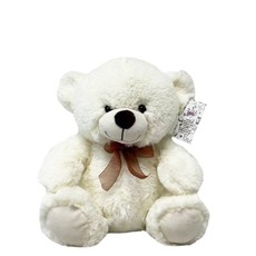 Pliušinis meškiukas Mascot Adas, kreminės spalvos, 25 cm