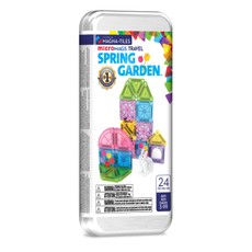 MAGNA-TILES MICROMAGS Kelioninis konstruktorius „Spring Garden“, 24 det.