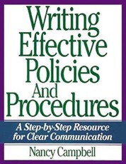 Writing Effective Policies and Procedures