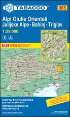 Tabacco Wandern 1 : 25 000  Alpi Giulie Orientali-Julijske Alpe-Bohinj-Triglav