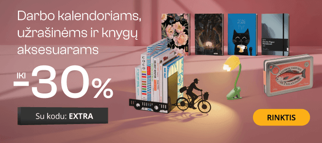 Užrašinėms, planuokliams, darbo kalendoriams ir knygų aksesuarams - extra nuolaidos iki -30%