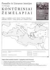Pasaulio ir Lietuvos istorijos kontūriniai žemėlapiai VIII klasei