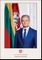 Prezidento Gitano Nausėdos portretas. Plakatas