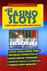 16x16 Casino Slots Word Search 300 Large Print Puzzles