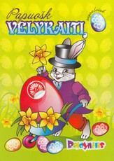 Papuošk velykaitį lipdukais. Nuspalvink