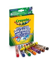 CRAYOLA Didelės nuplaunamos kreidelės, 8 vnt.