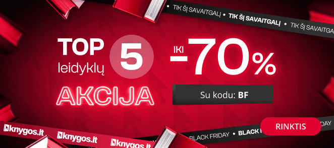 TOP 5 leidėjų akcija - extra nuolaidos iki -70%!