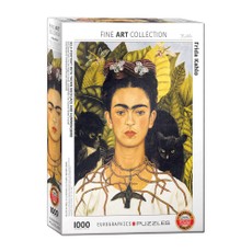 Dėlionė „Autoportretas su kolibriu”, 1000 dalių