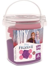 Violetinės spalvos kinetinis smėlis „Frozen“ 350g.