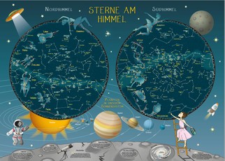 Stars in the Sky - Star map for primary school pupils