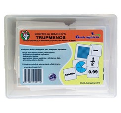Kortelių rinkinys „Trupmenos“