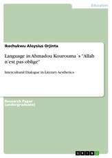Language in Ahmadou Kourouma´s "Allah n'est pas obligé"