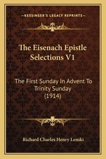 The Eisenach Epistle Selections V1