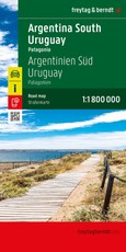 Argentinien Süd - Uruguay, Straßenkarte 1:1.800.000, freytag & berndt