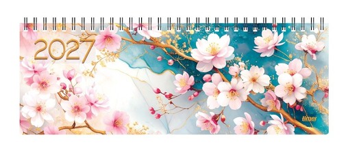 Kalendorius stalinis MEMO CARD cherry blossom