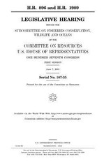 H.R. 896 and H.R. 1989