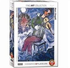Dėlionė „Mėlynasis smuikininkas by Marc Chagall”, 1000 dalių