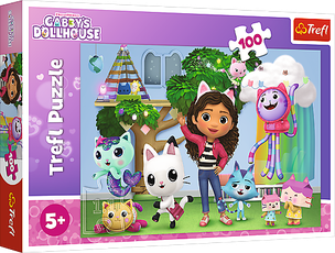 TREFL GABBY´S DOLLHOUSE dėlionė 100 det.