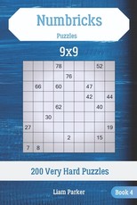 Numbricks Puzzles - 200 Very Hard Puzzles 9x9 Book 4