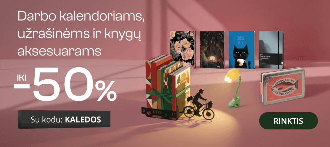 Užrašinėms, kalendoriams ir knygų aksesuarams extra nuolaidos iki -50%!