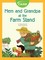 Mem and Grandpa at the Farm Stand