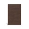 CSB Single-Column Compact Bible, Brown Leathertouch